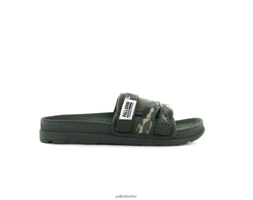 Palladium BE | Palladium toboggan solea olive nuit/camouflage unisexe diapositives 8R08HN210