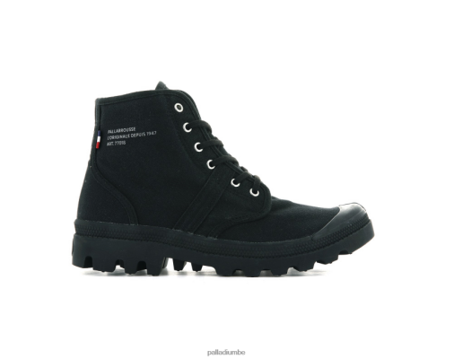 Palladium Belgique | Palladium Légion de Pallabrousse noir unisexe bottes 8R08HN97