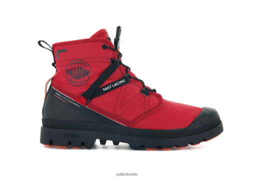 Palladium Belgique | Palladium pampa voyage liteplus imperméable salsa rouge unisexe bottes 8R08HN51