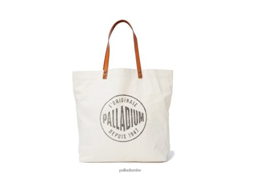 Palladium Belgique | Palladium sac cabas rond à logo ivoire unisexe sacs 8R08HN325